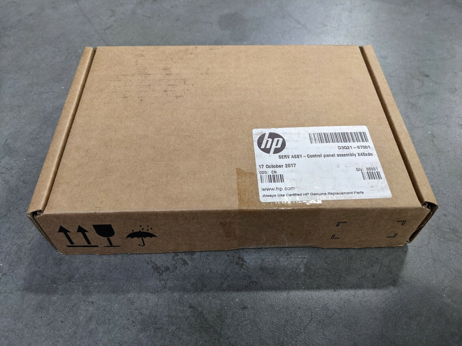 HP SERV ASSY-Configuration screen X45XDN D3Q21-67001