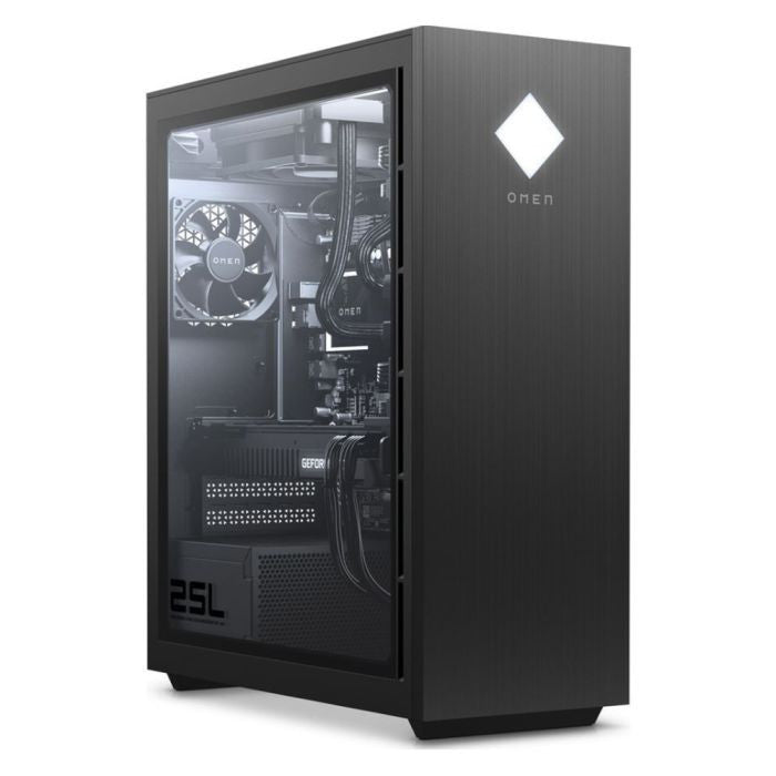 HP OMEN GT11-1500nd Intel® Core™ i7 i7-11700 16 GB DDR4-SDRAM 1 TB SSD AMD Radeon RX 6700 XT Windows 10 Home Tower PC Zwart