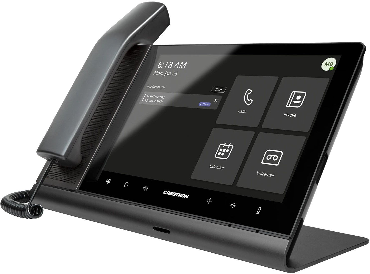CRESTRON Flex 10" Video-Tischtelefon UC-P10-T-C-HS-I