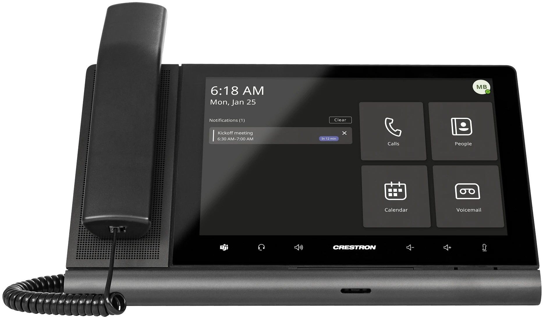 CRESTRON Flex 10" Video-Tischtelefon UC-P10-T-C-HS-I