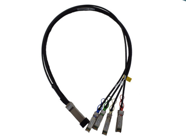 HPE Q9S72A InfiniBand en Glasvezelkabel 1 m QSFP28 4x SFP28 Zwart