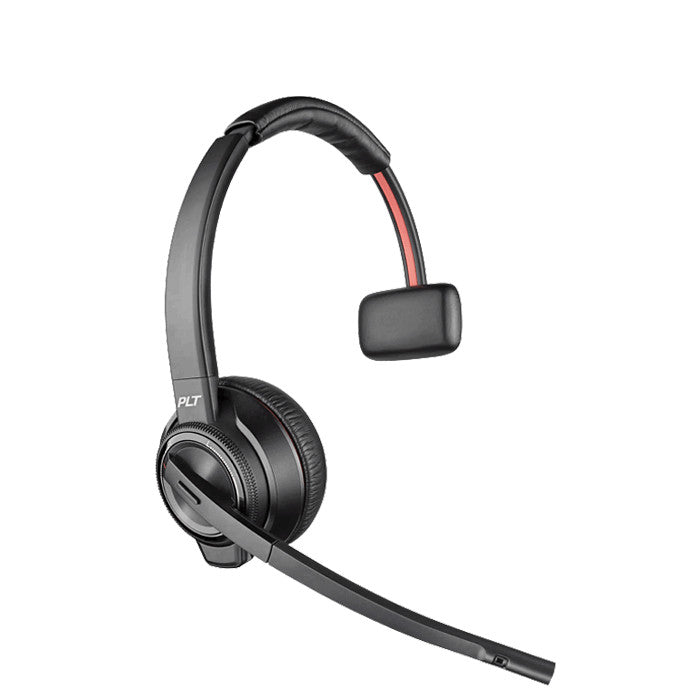 Poly Savi 8210 UC Headset Draadloos Hoofdband Kantoor/callcenter Oplaadhouder Zwart