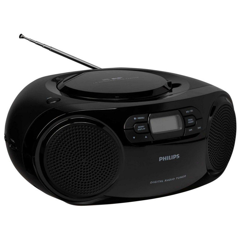 PHILIPS Draagbare Soundmachine met dab+ Radio/CD-speler zwart AZB500/12