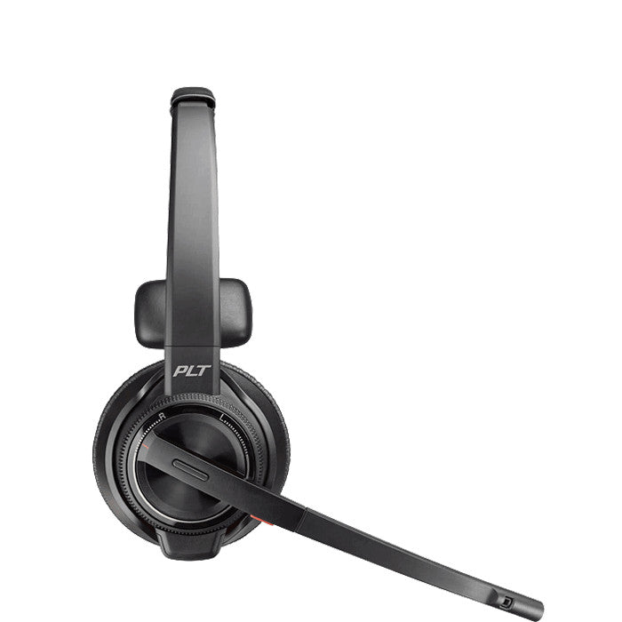 Poly Savi 8210 UC Headset Draadloos Hoofdband Kantoor/callcenter Oplaadhouder Zwart