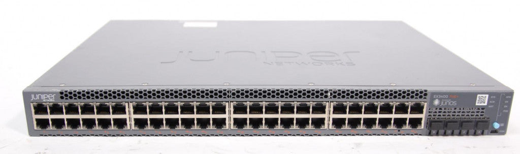 Juniper EX3400 48PORT SWITCH Managed L2/L3 Gigabit Ethernet (10/100/1000) Power over Ethernet (PoE) 1U Schwarz