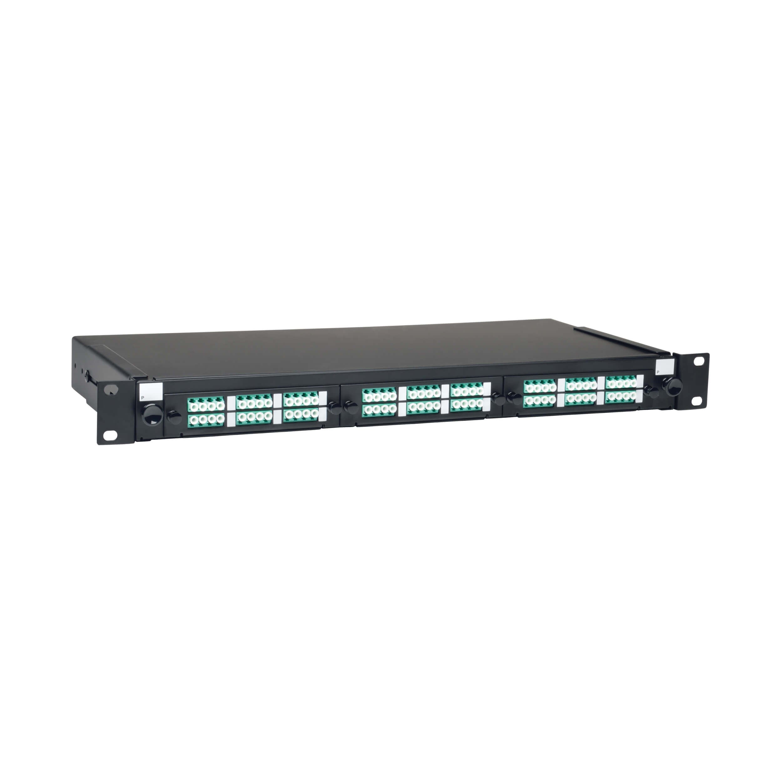 Tripp Lite N492-036-LCLC-E Glasfaser-Patch Panel-Gehäuse mit 36 Anschlüssen, 1-HE-Rack-Montage (LC/LC)