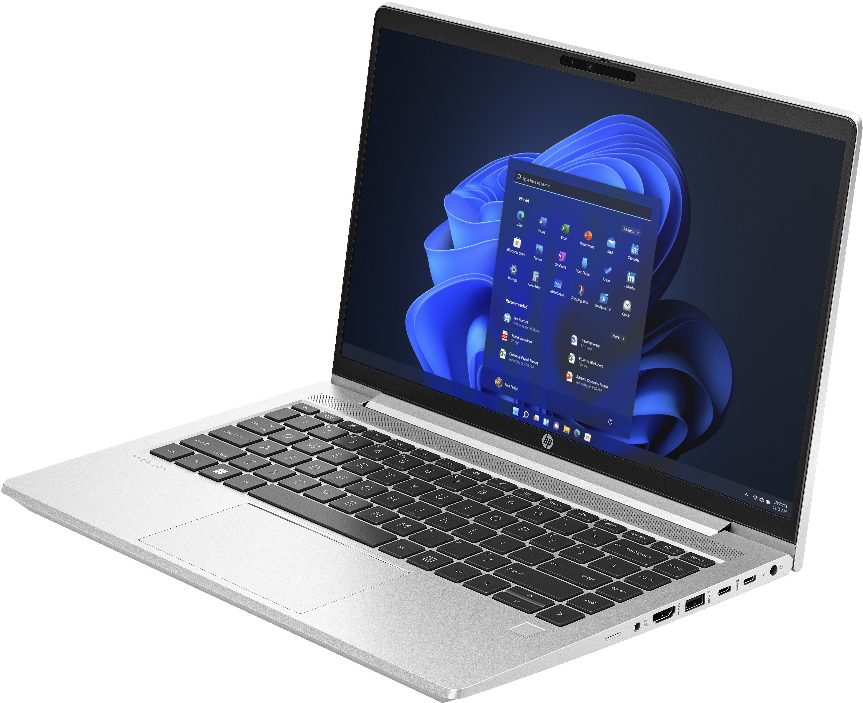 HP ProBook 440 G10 Intel® Core™ i5 i5-1335U Laptop 35,6 cm (14") Full HD 16 GB DDR4-SDRAM 512 GB SSD Wi-Fi 6E (802.11ax) Windows 11 Pro Silber