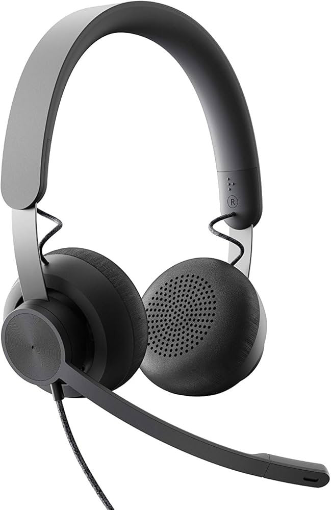 LOGITECH Zone Wired-Headset Teams Graphit USB 981-000870