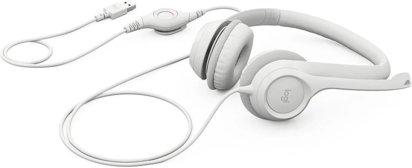 LOGITECH H390 USB Computer Headset USB Wit 981-001286